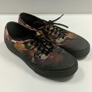 Deep floral Vans